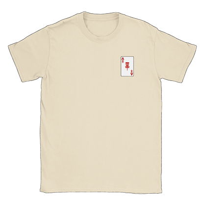 ACE Discgolf litet tryck - T-shirt Natural