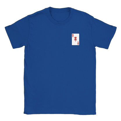 ACE Discgolf litet tryck - T-shirt Royal