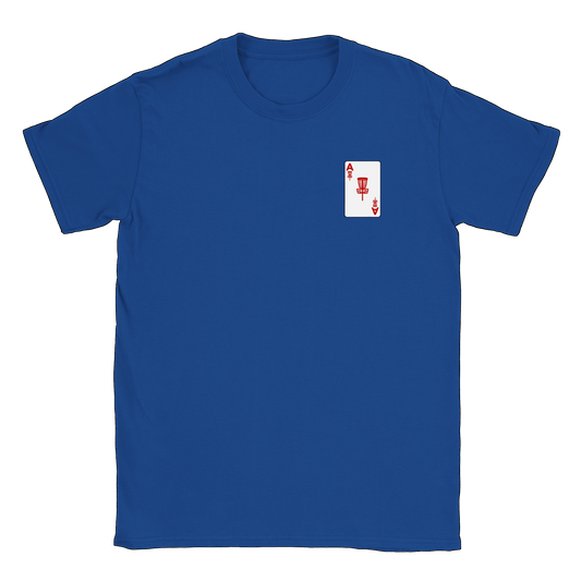 ACE Discgolf litet tryck - T-shirt Royal