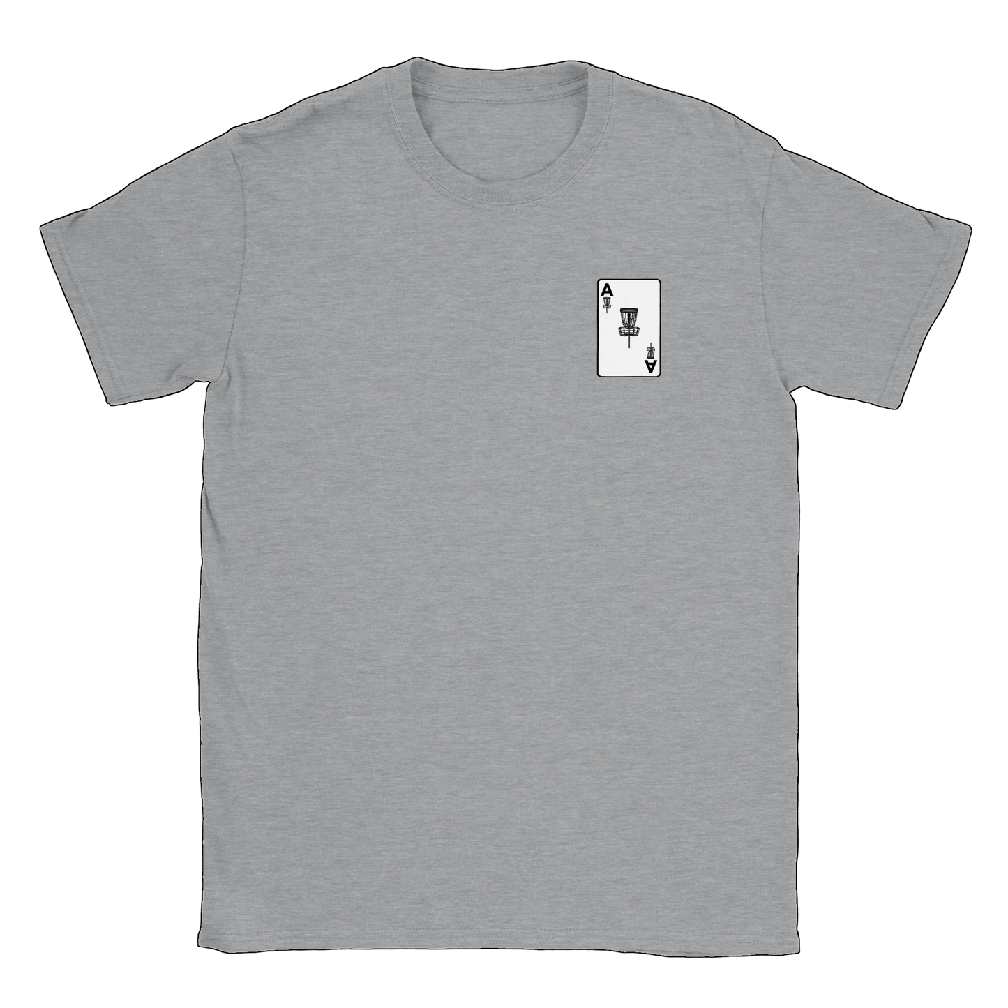 ACE Discgolf litet tryck - T-shirt Sports Grey