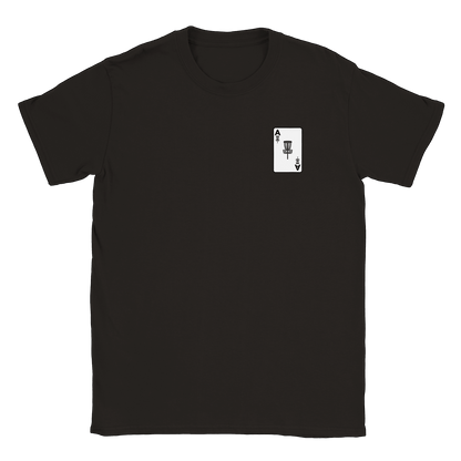 ACE Discgolf litet tryck - T-shirt Svart