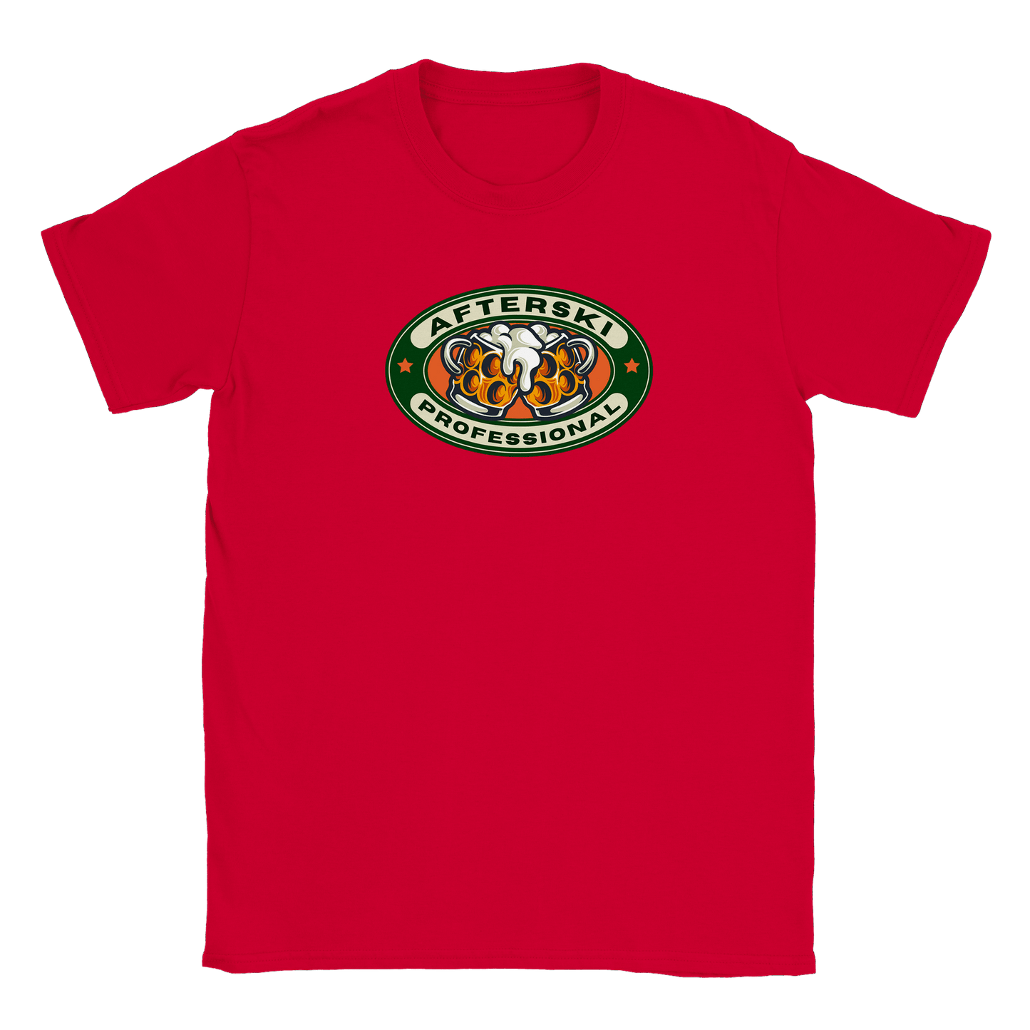 Afterski Professional - T-shirt Röd