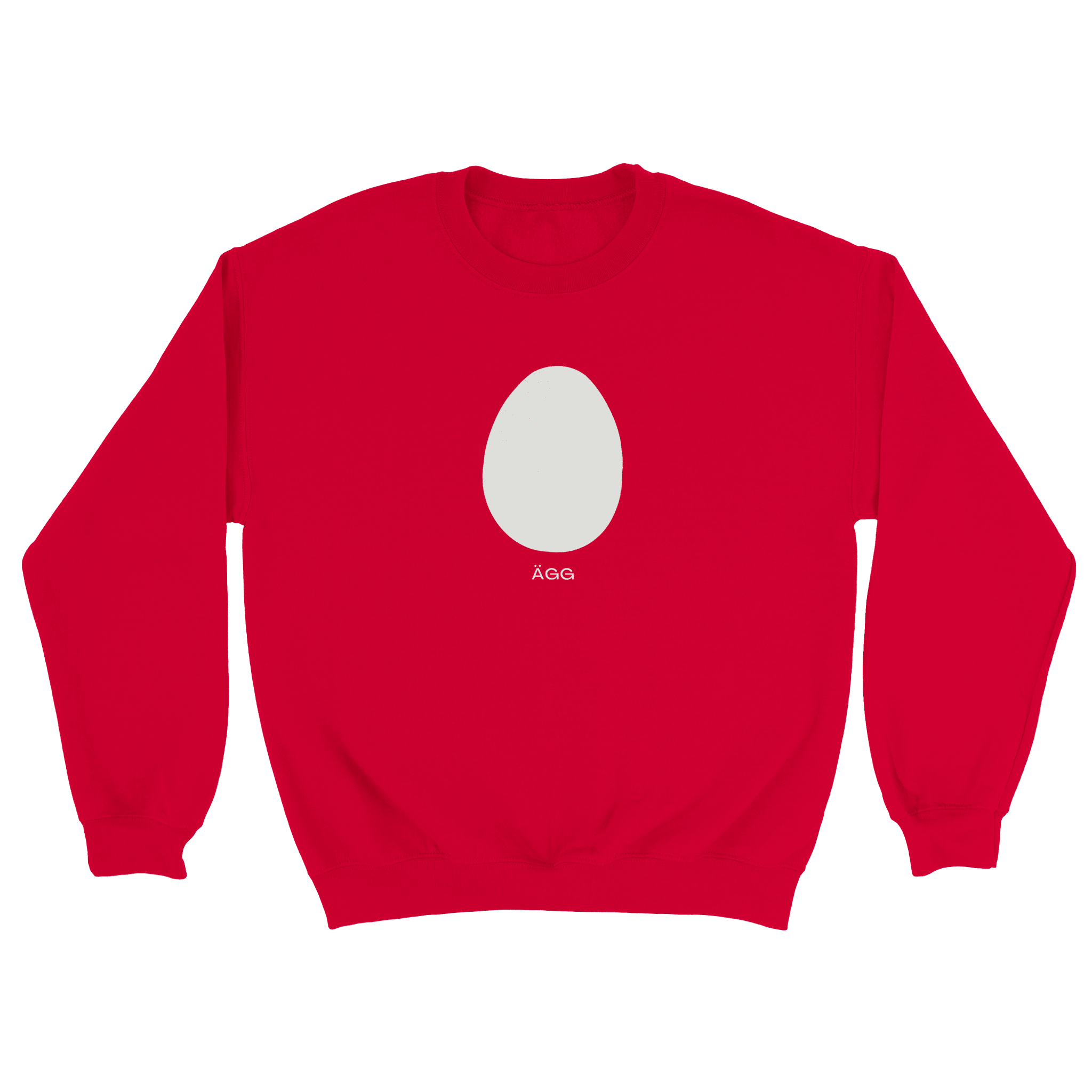 Ägg - Sweatshirt Röd
