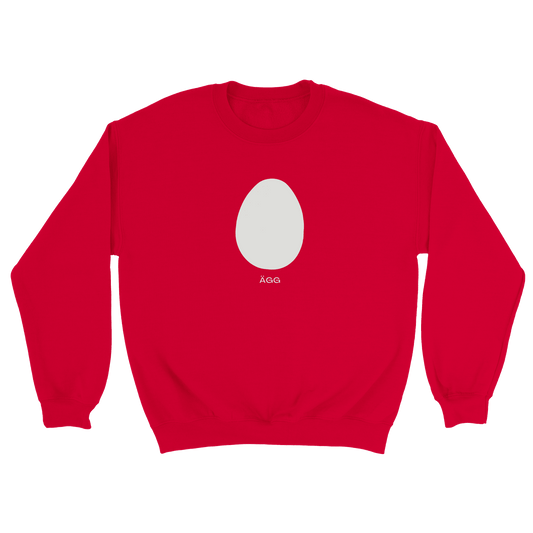 Ägg - Sweatshirt Röd
