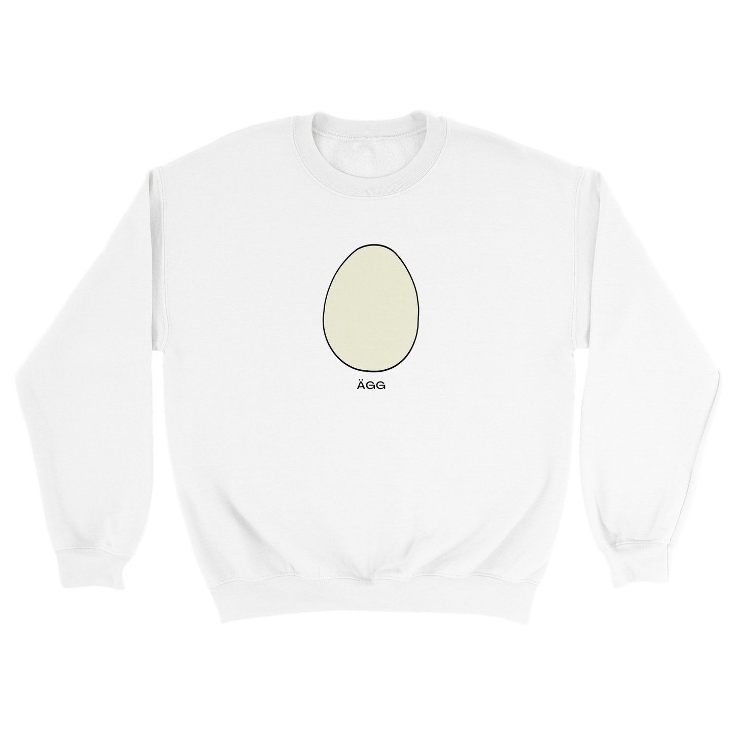 Ägg - Sweatshirt Vit