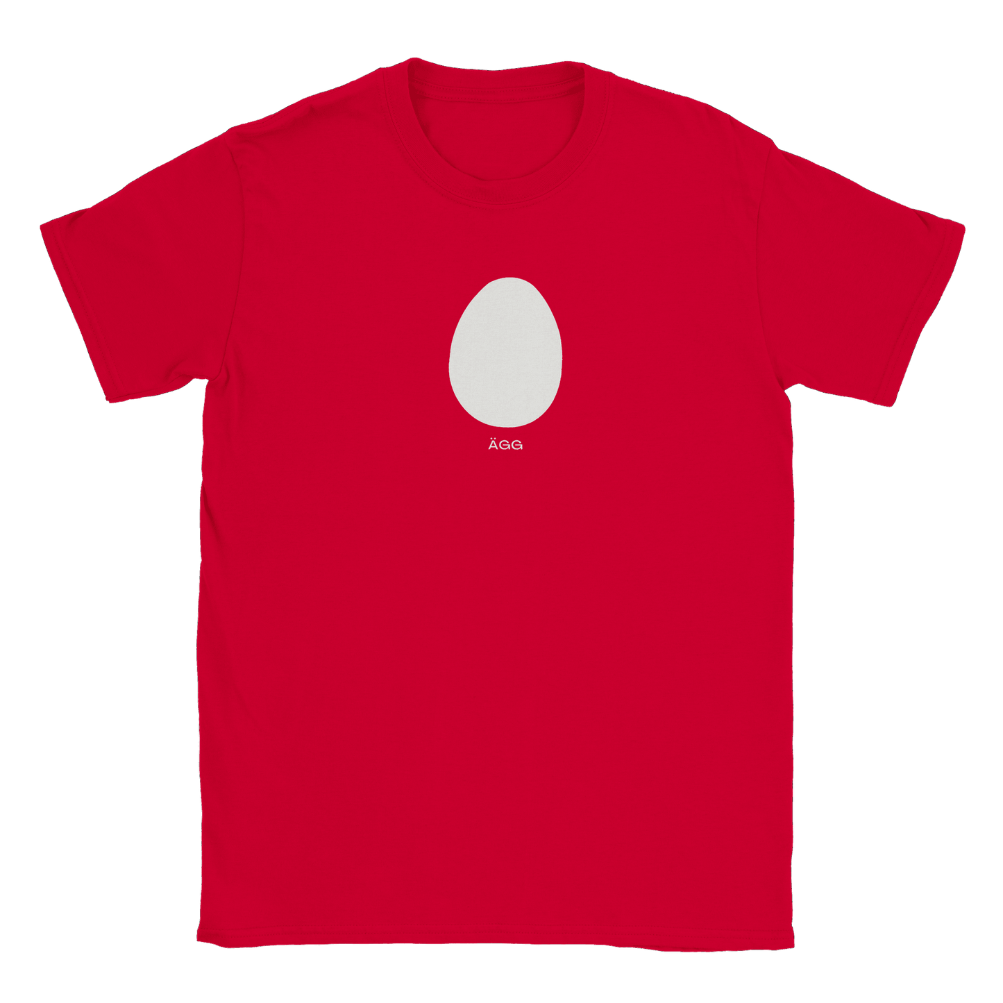Ägg - T-shirt Röd