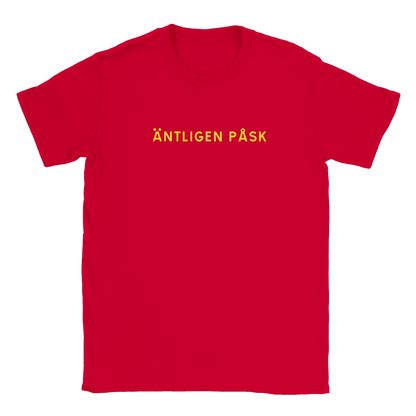 Äntligen Påsk - T-shirt Röd