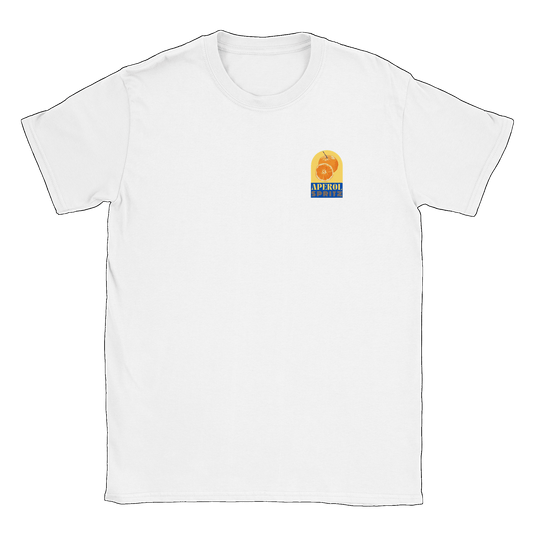 Aperol Spritz litet tryck - T-shirt Vit
