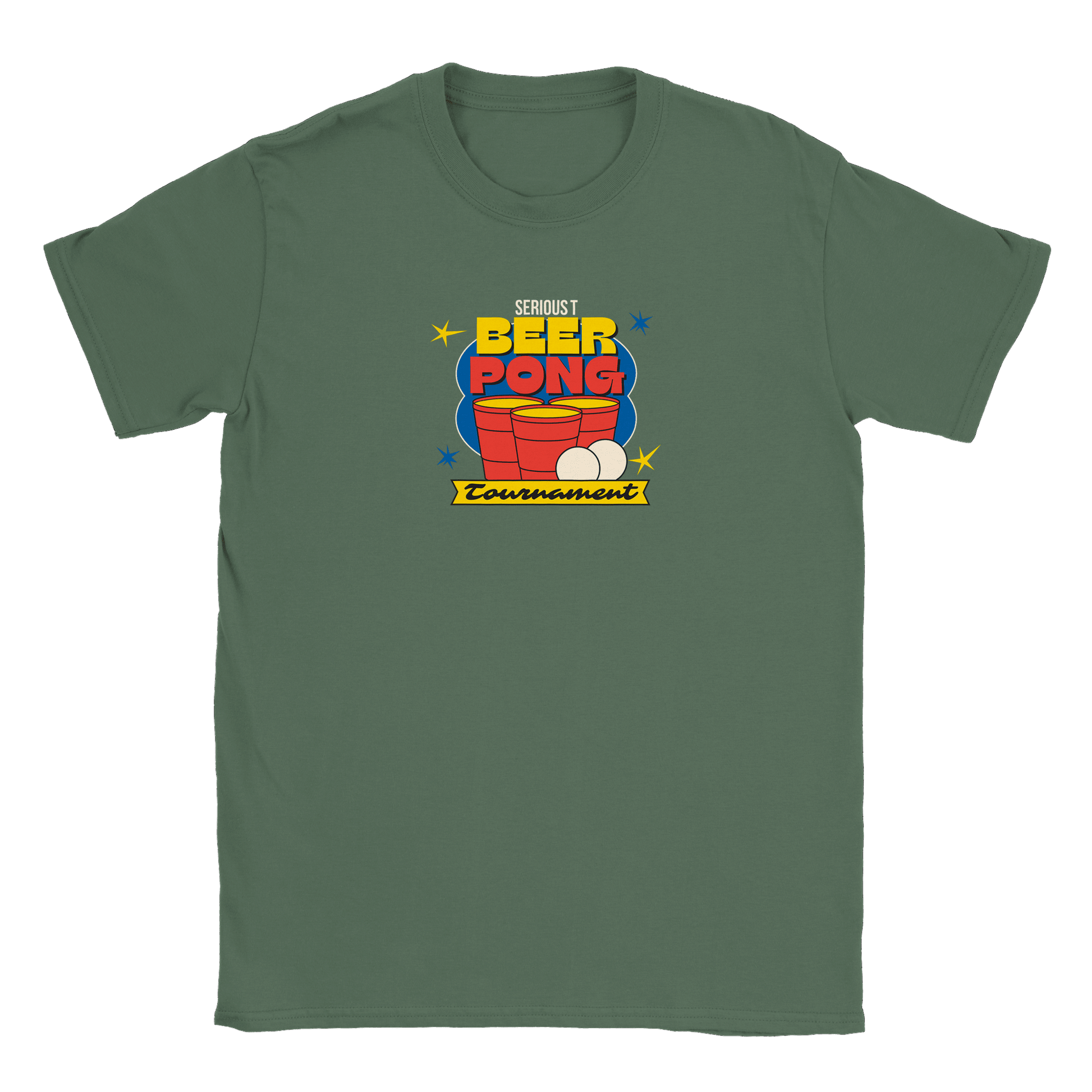 Beer Pong Tournament - T-shirt Military Green