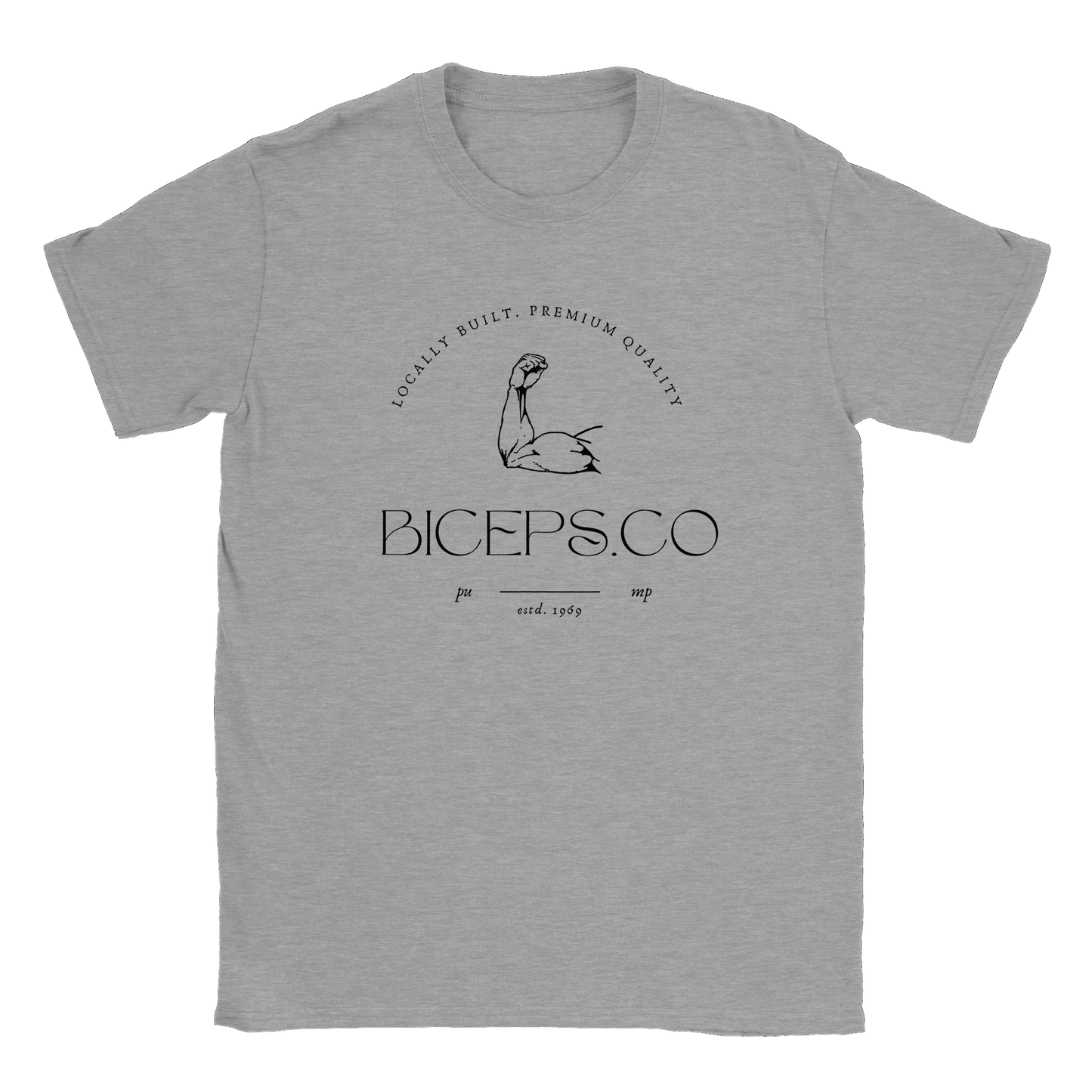 Biceps Company - T-shirt Sports Grey