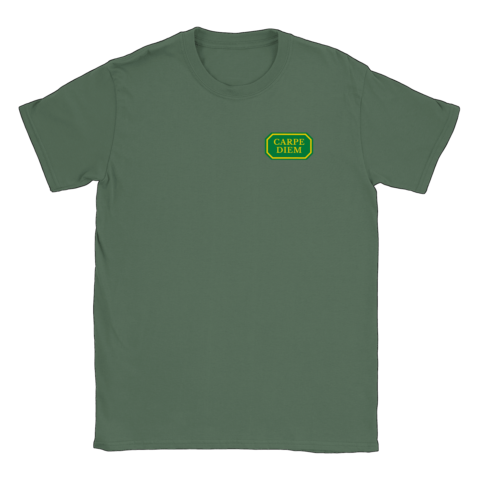 Carpe Diem liten - T-shirt Military Green