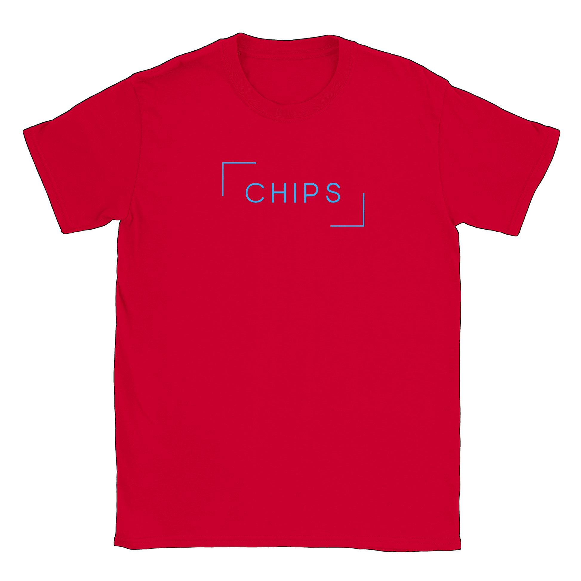 Chips logo - T-shirt Röd