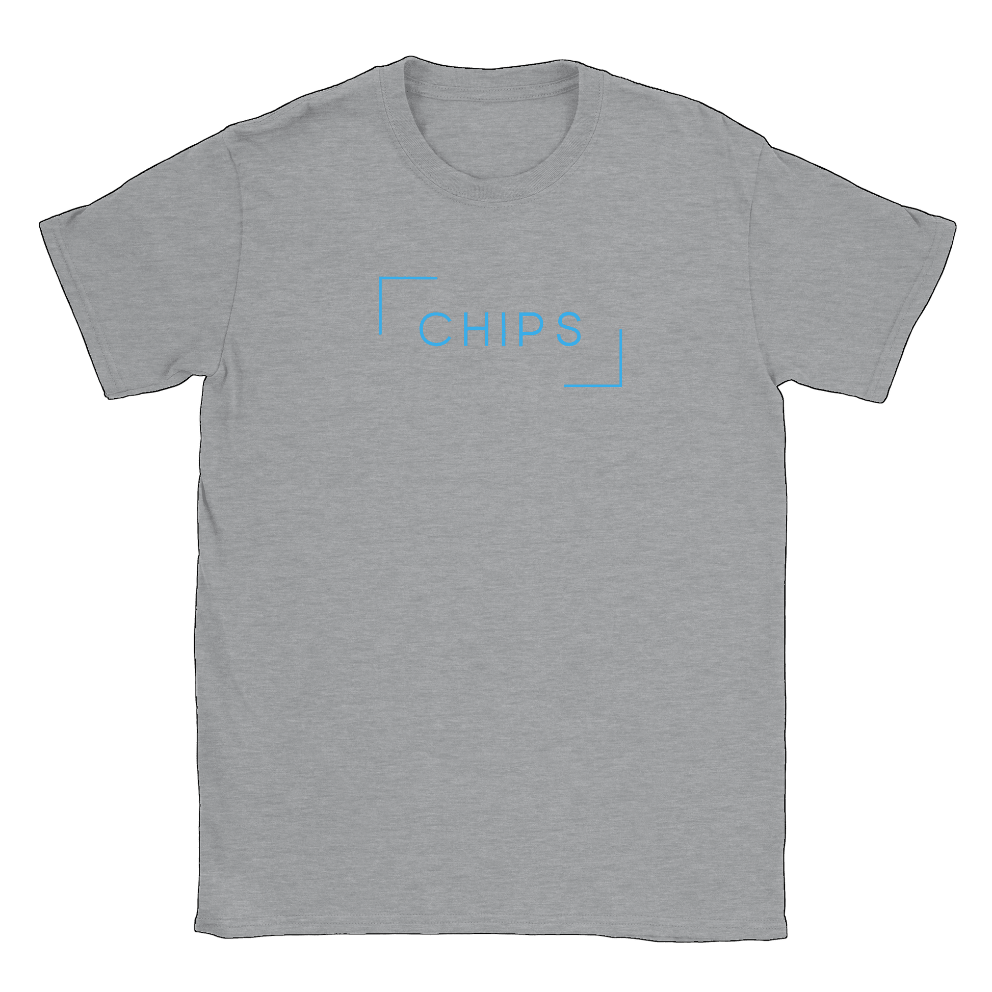 Chips logo - T-shirt Sports Grey
