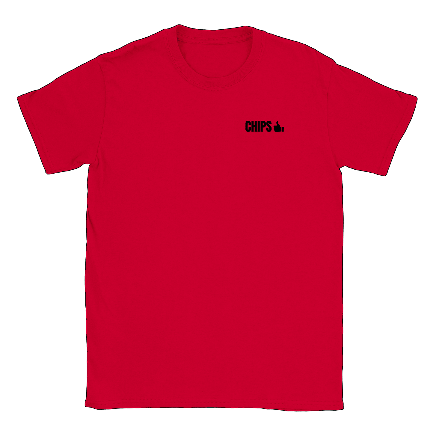 Chips - T-shirt Röd