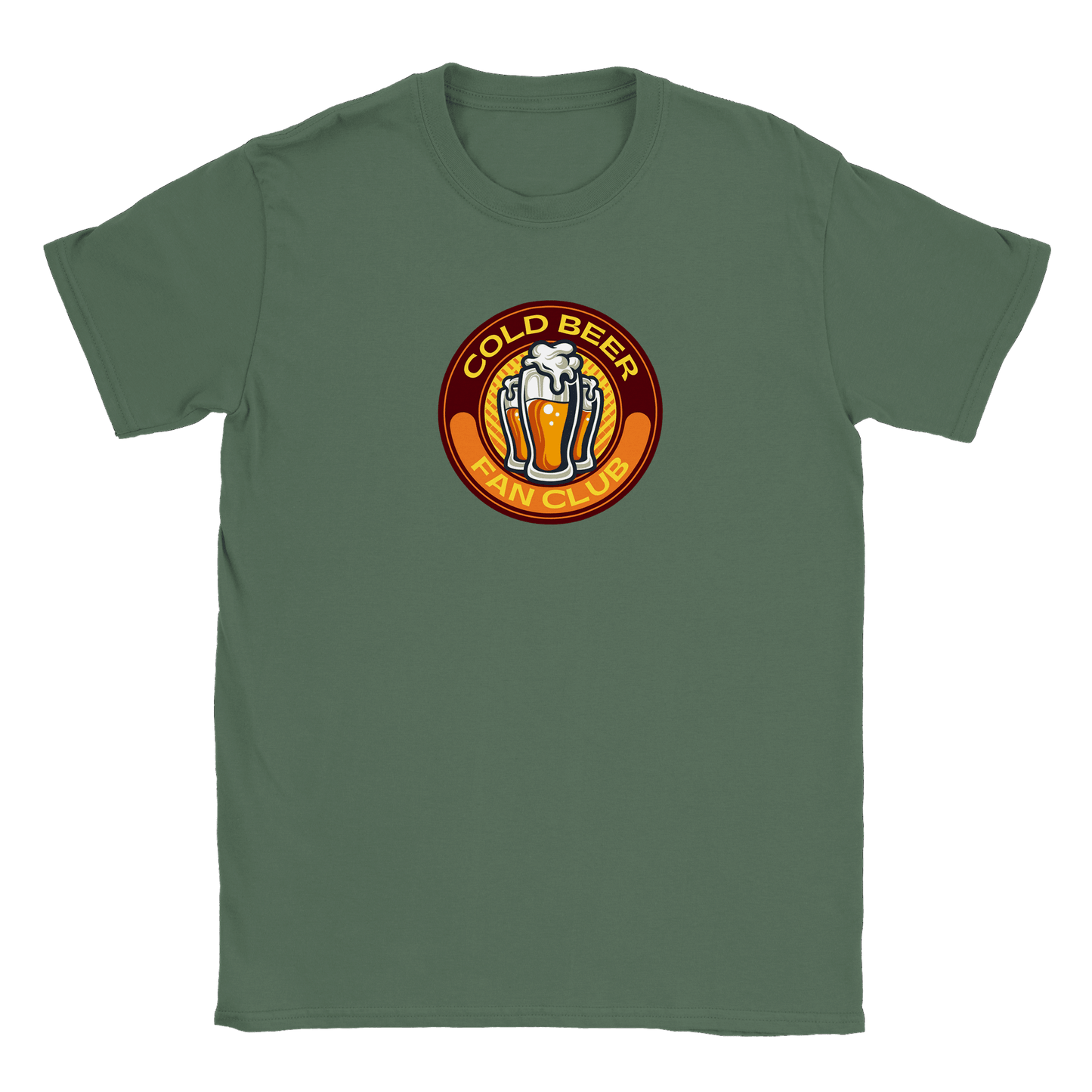 Cold Beer Fan Club - T-shirt Military Green