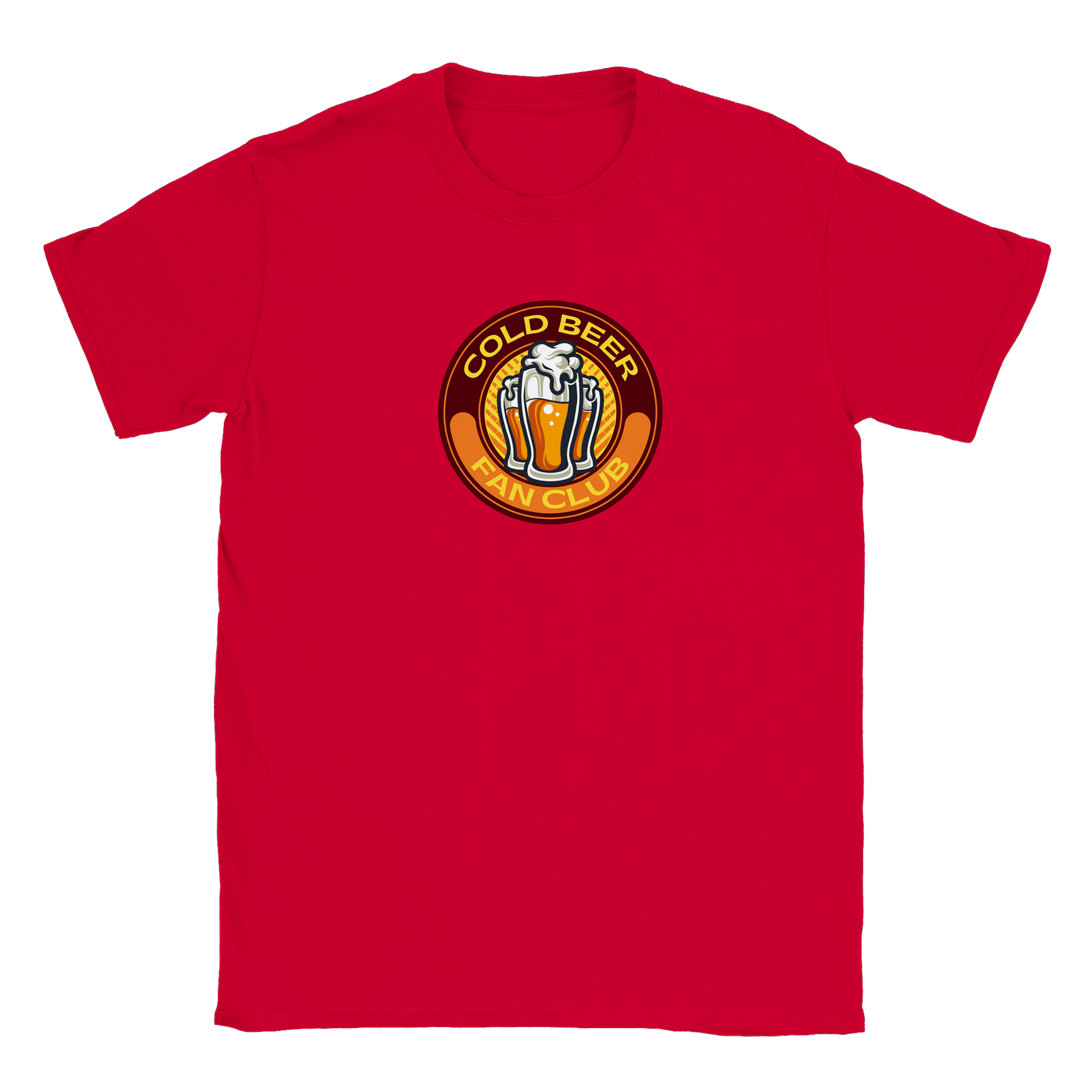 Cold Beer Fan Club - T-shirt Röd