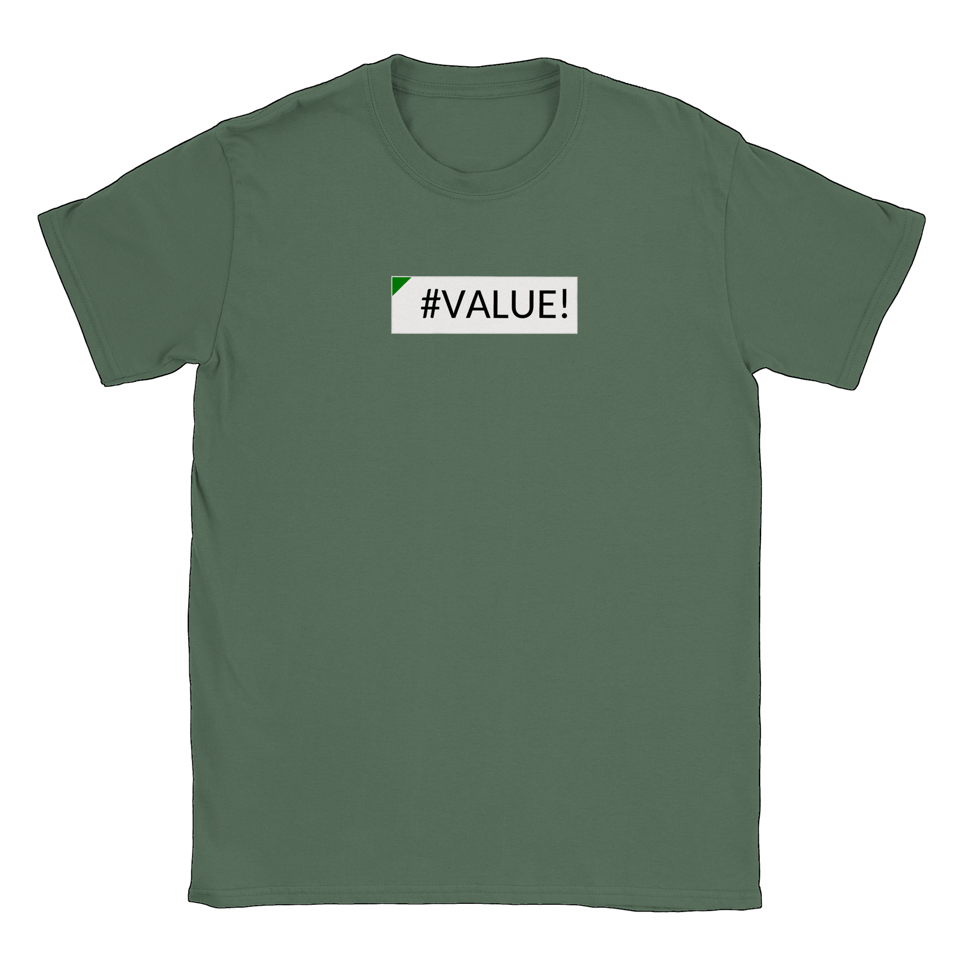 Excel Error Value - T-shirt Military Green