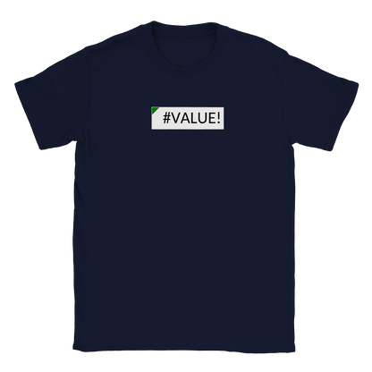 Excel Error Value - T-shirt Navy