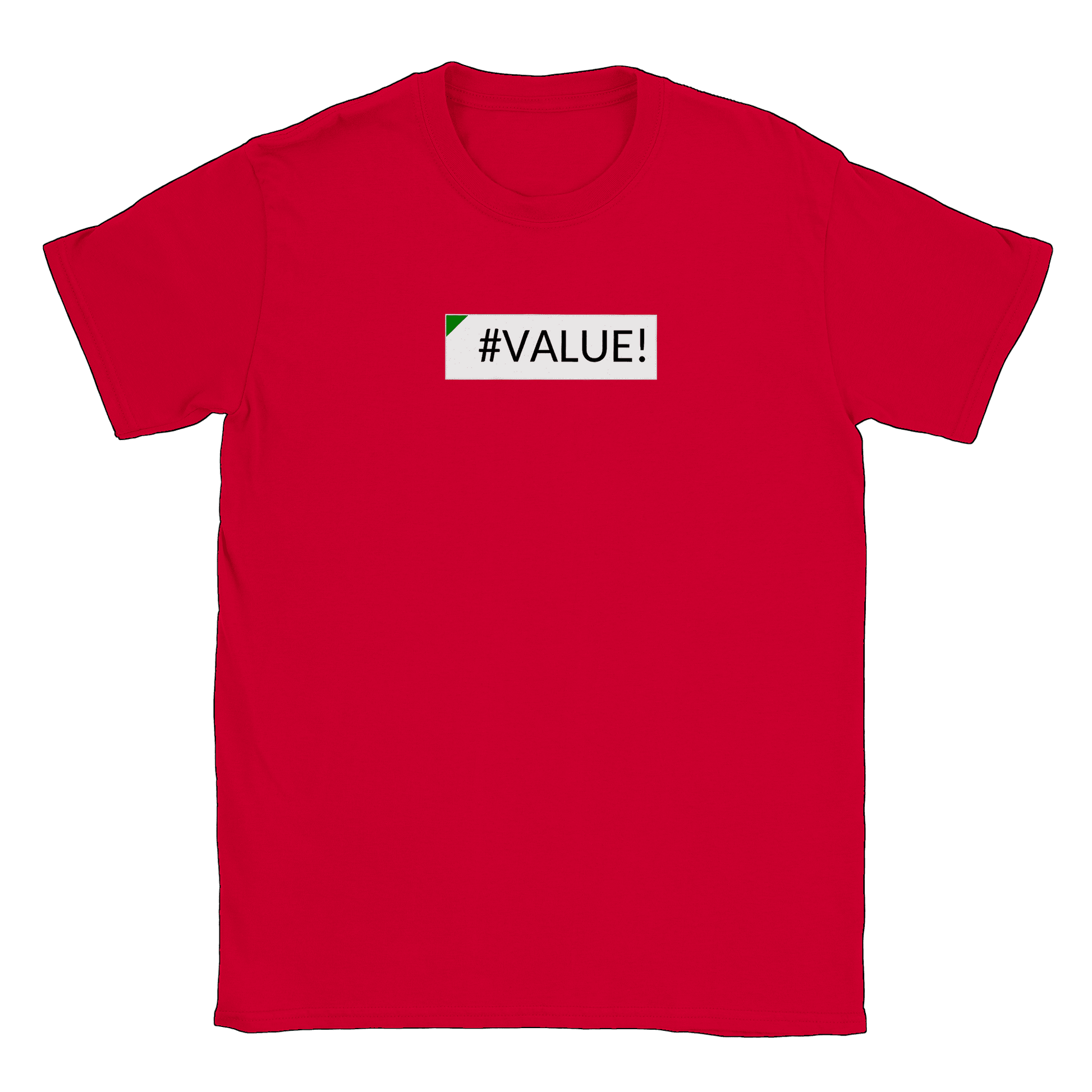 Excel Error Value - T-shirt Röd