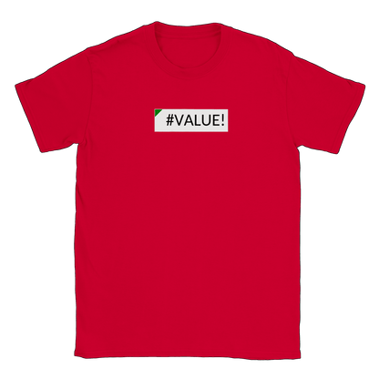 Excel Error Value - T-shirt Röd