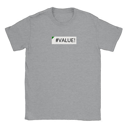Excel Error Value - T-shirt Sports Grey