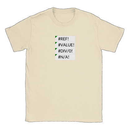 Excel errors - T-shirt Natural