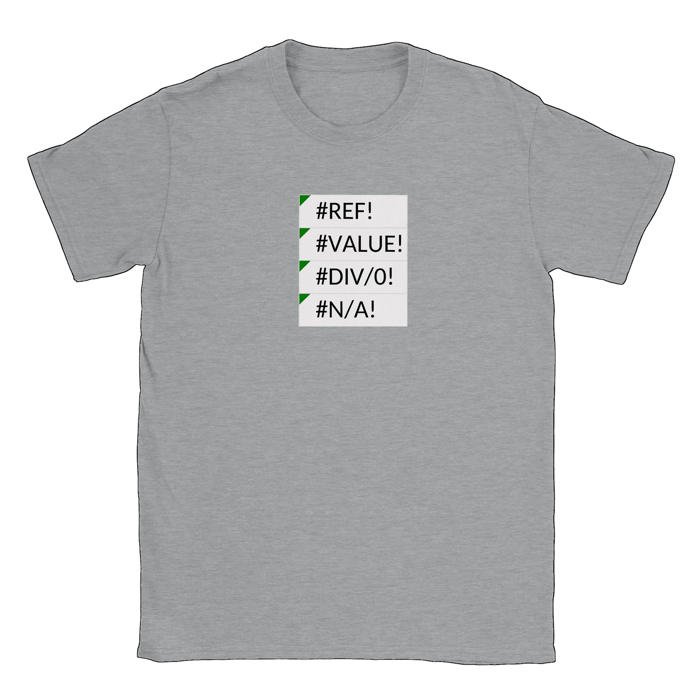 Excel errors - T-shirt Sports Grey