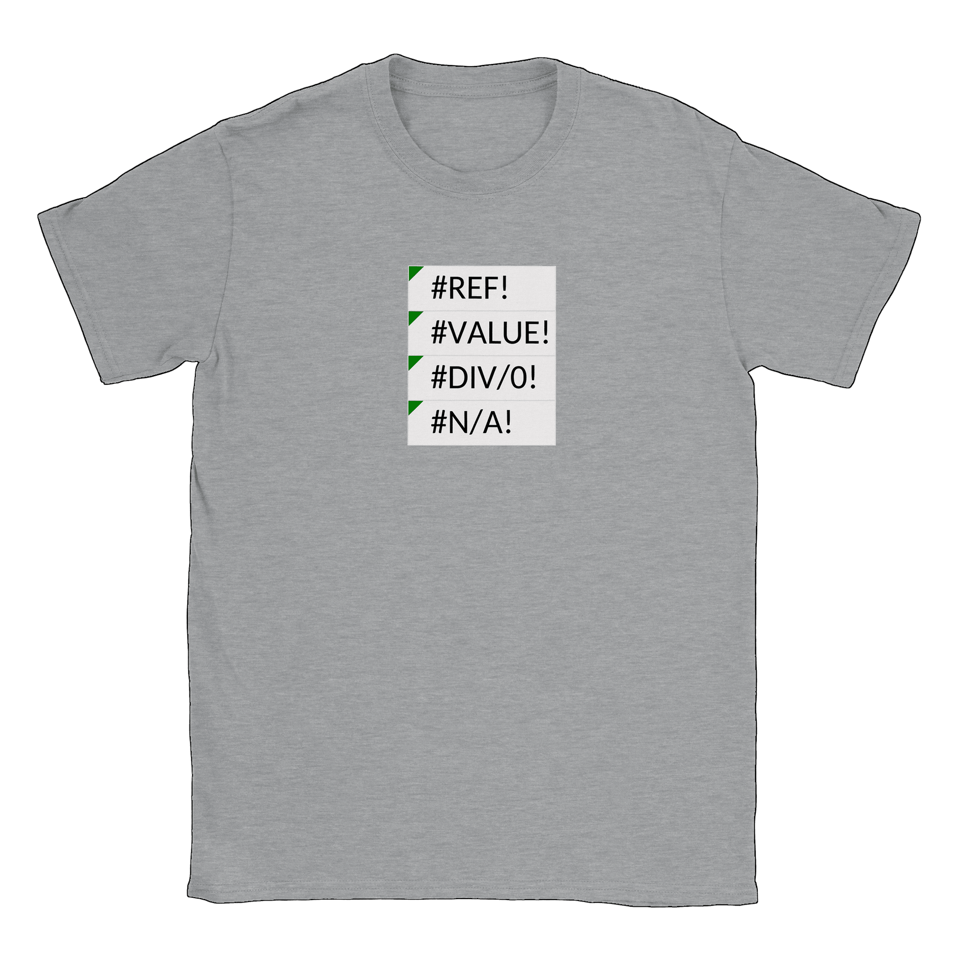Excel errors - T-shirt Sports Grey
