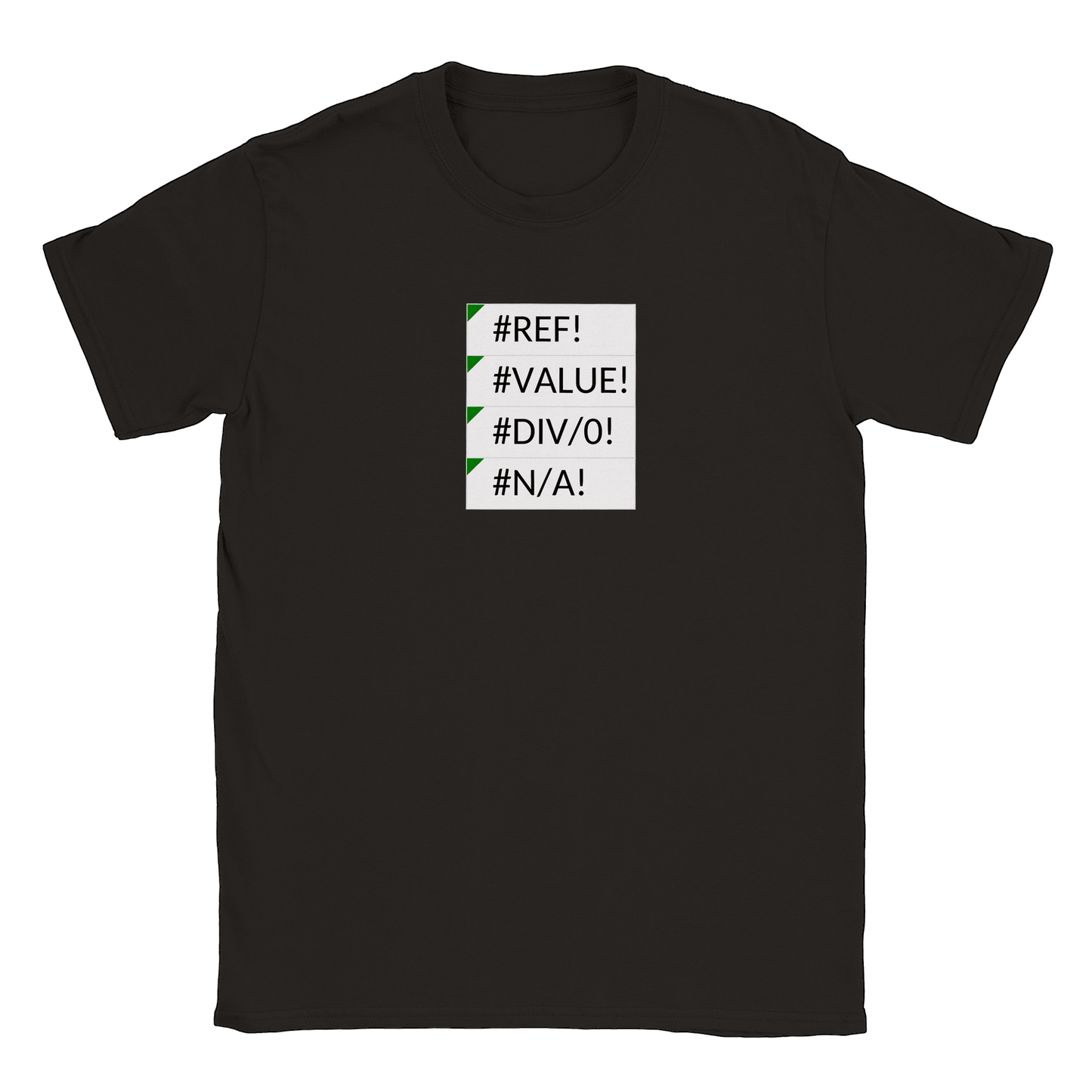 Excel errors - T-shirt Svart