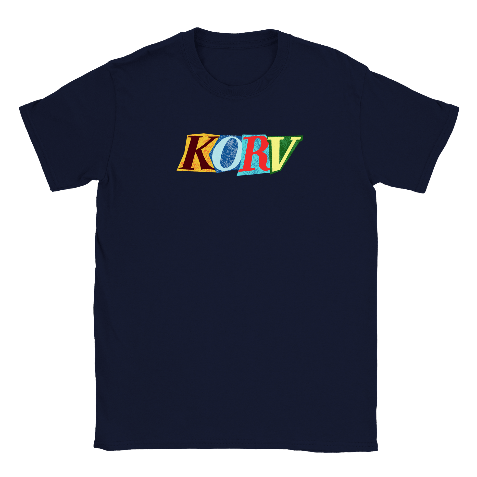 Färgglad Korv - T-shirt Navy