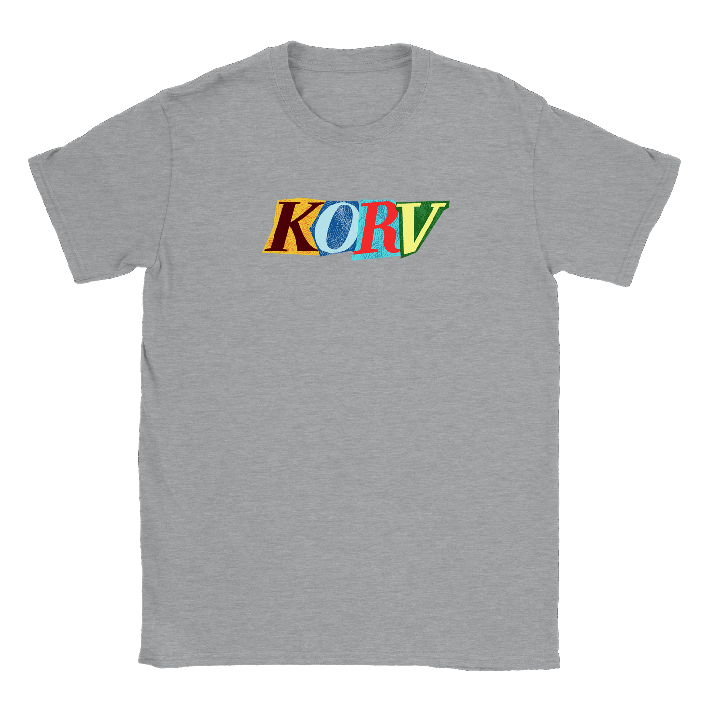 Färgglad Korv - T-shirt Sports Grey