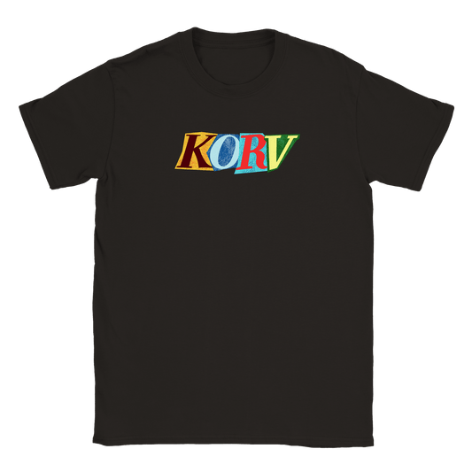 Färgglad Korv - T-shirt Svart