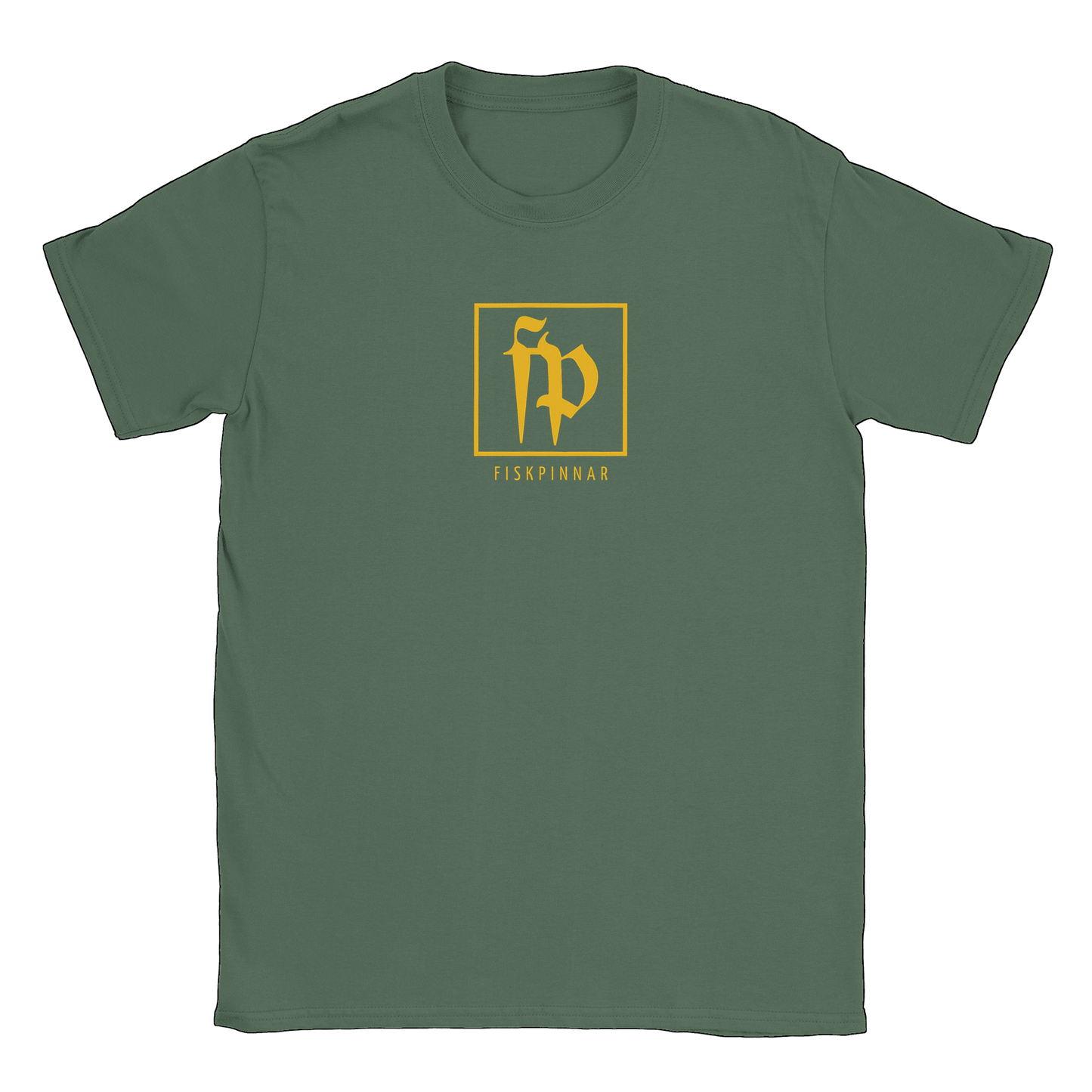 Fiskpinnar Logo - T-shirt Military Green