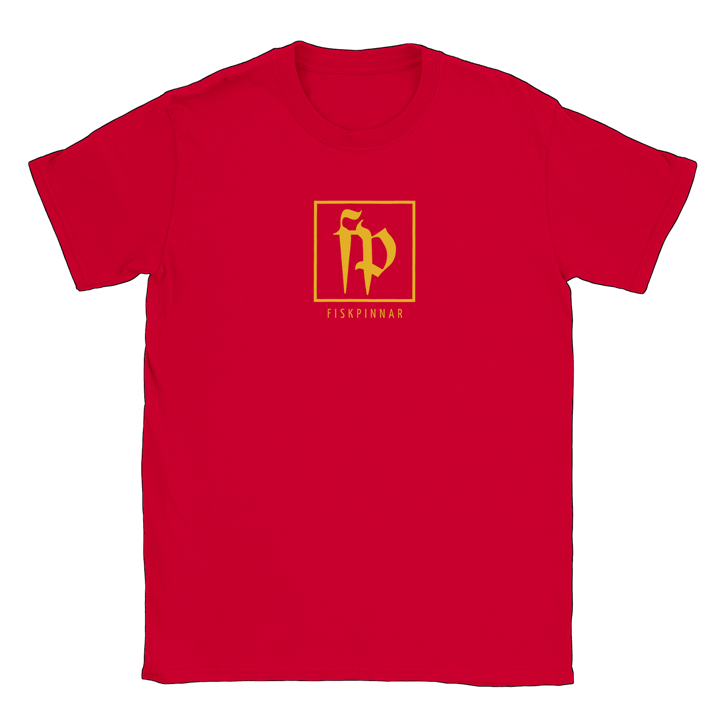 Fiskpinnar Logo - T-shirt Röd