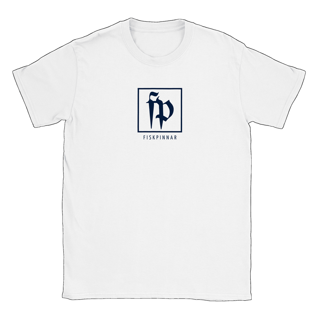 Fiskpinnar Logo - T-shirt Vit