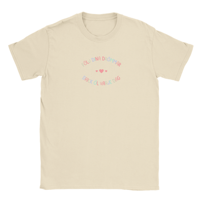 Följ dina drömmar - drick öl varje dag - T-shirt Beige