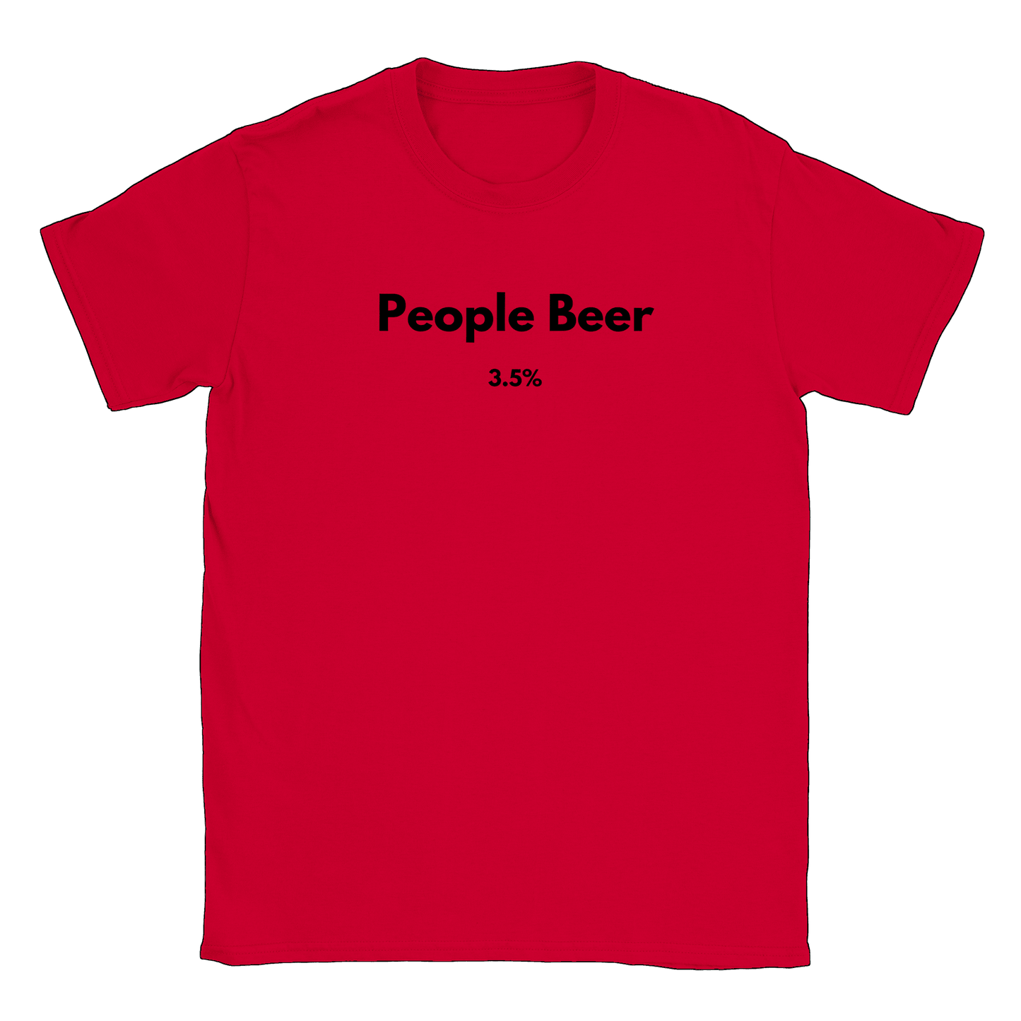 Folköl 3.5% - T-shirt Röd