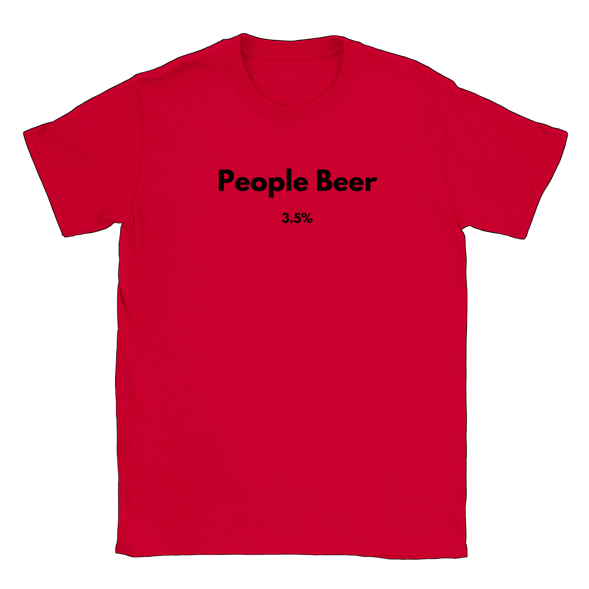Folköl 3.5% - T-shirt Röd