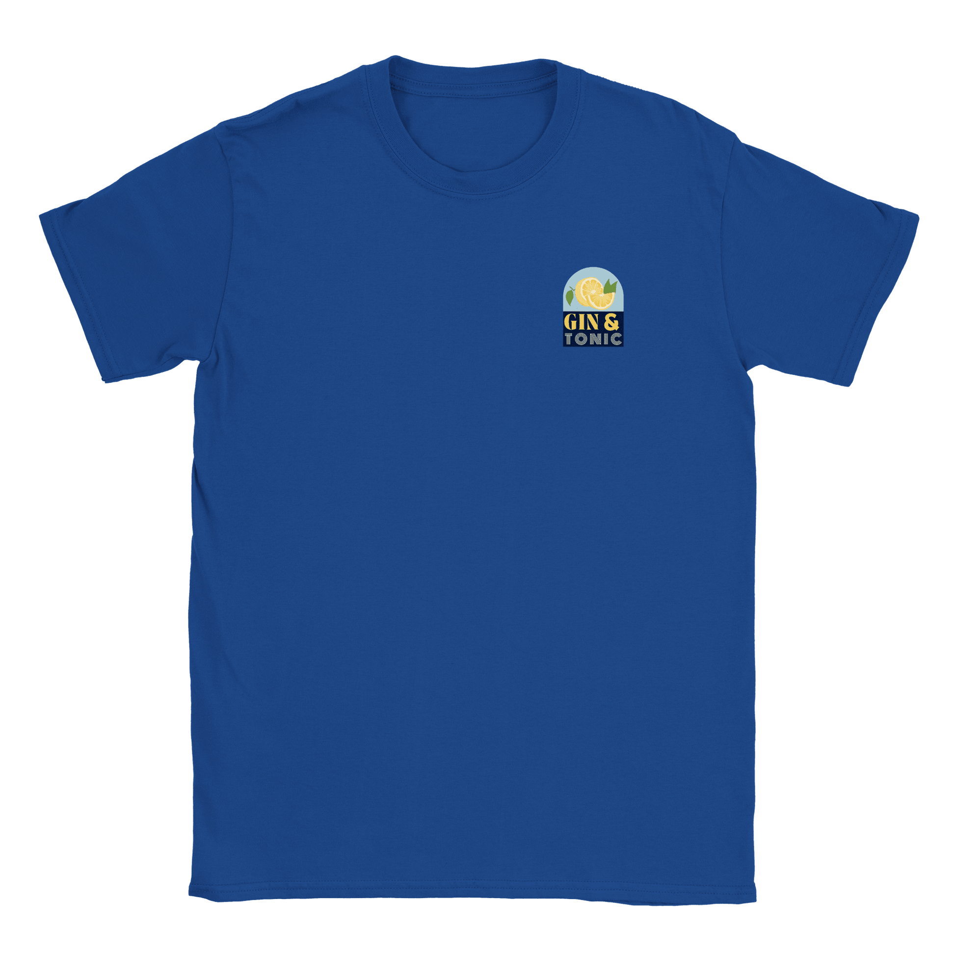 Gin & Tonic litet tryck - T-shirt Blå