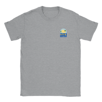 Gin & Tonic litet tryck - T-shirt Grå