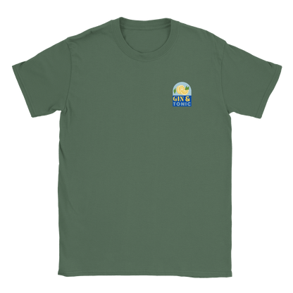 Gin & Tonic litet tryck - T-shirt Militärgrön