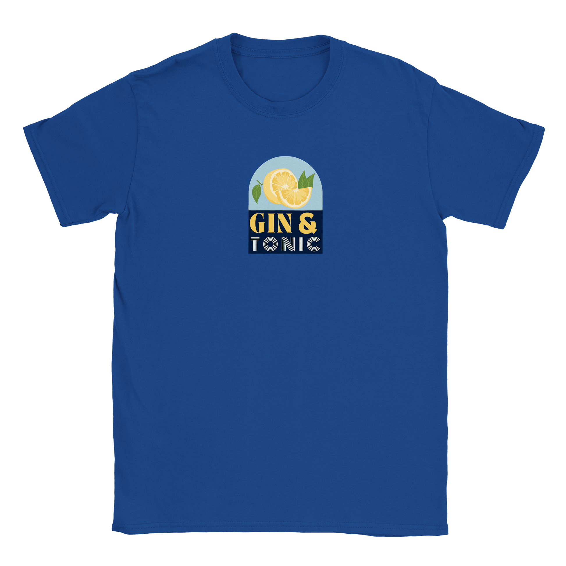 Gin & Tonic - T-shirt Blå