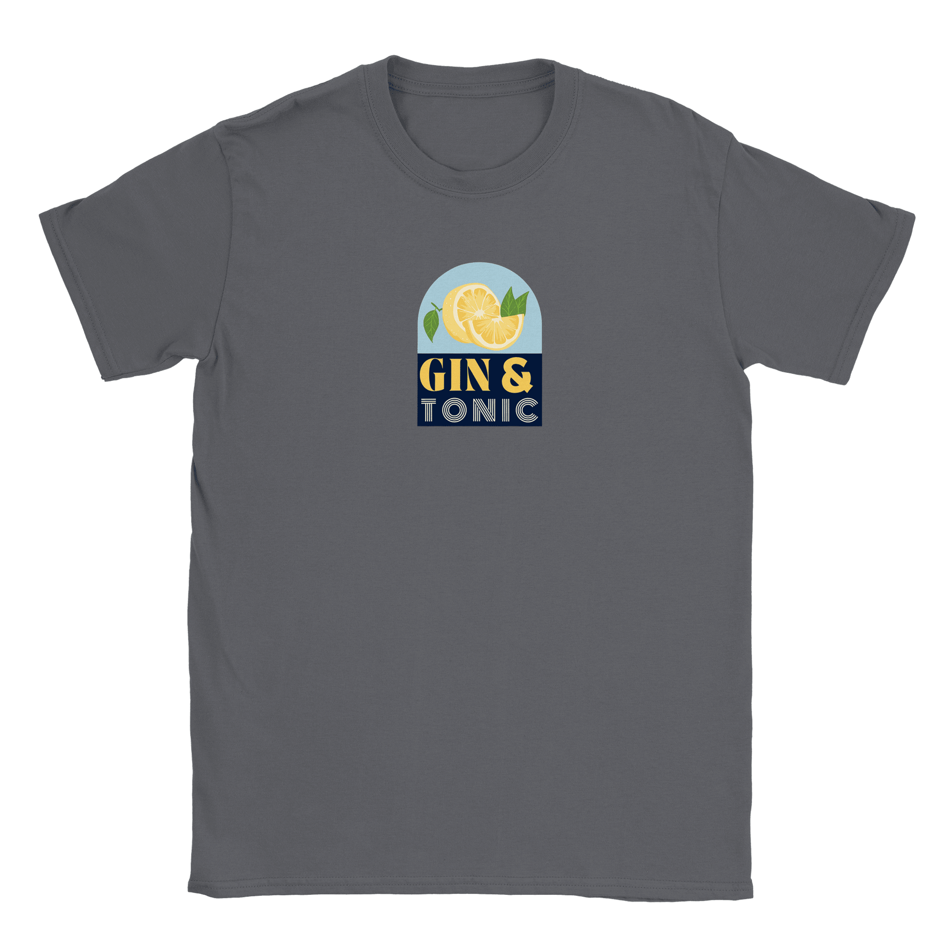 Gin & Tonic - T-shirt Kolgrå