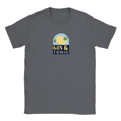 Gin & Tonic - T-shirt Kolgrå
