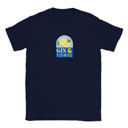 Gin & Tonic - T-shirt Marinblå