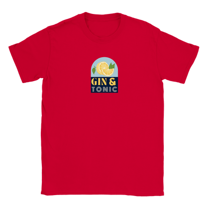 Gin & Tonic - T-shirt Röd