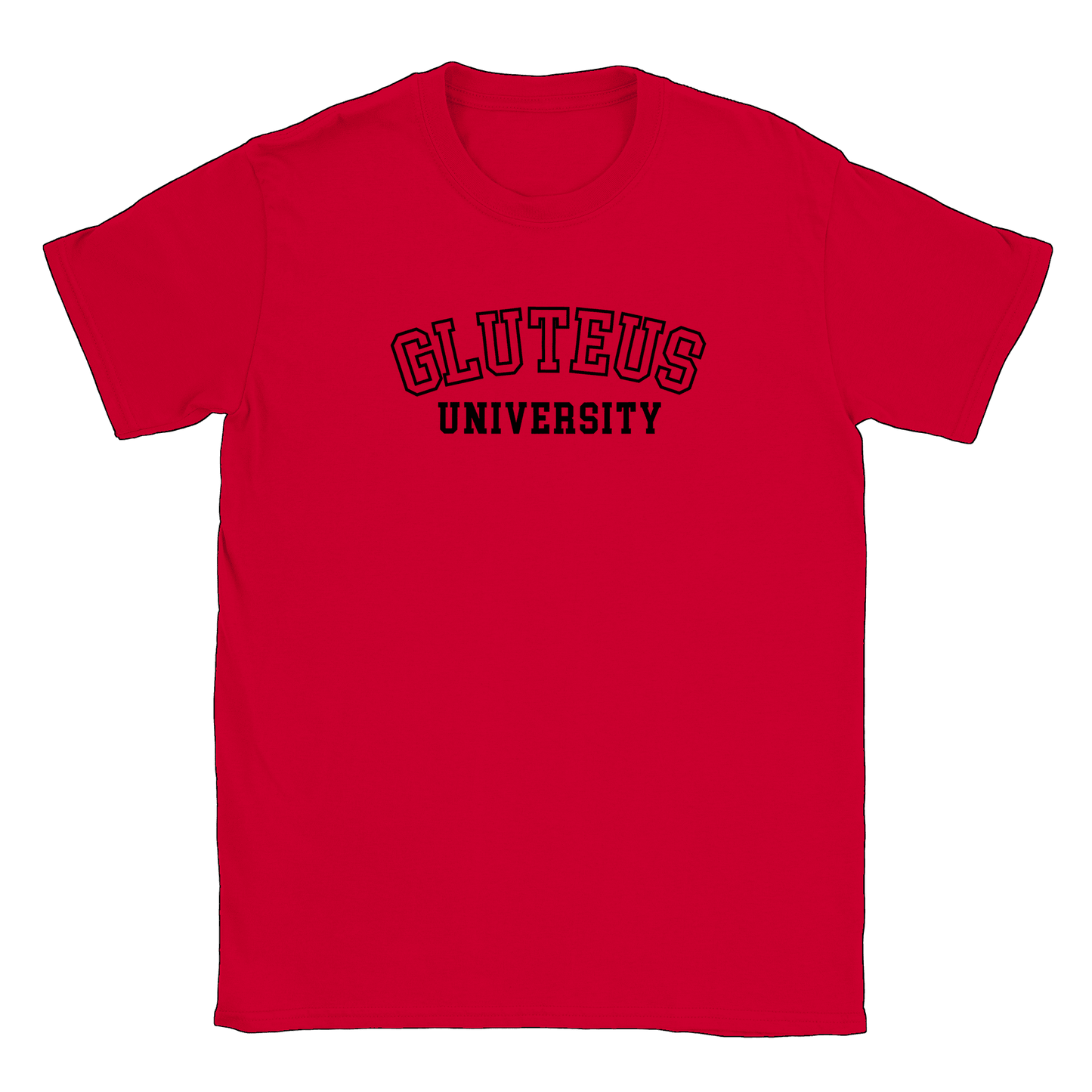 Gluteus University - T-shirt Röd