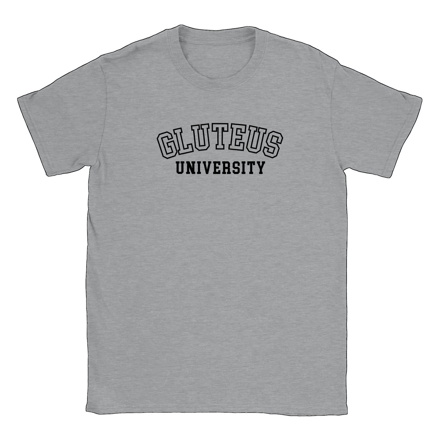 Gluteus University - T-shirt Sports Grey