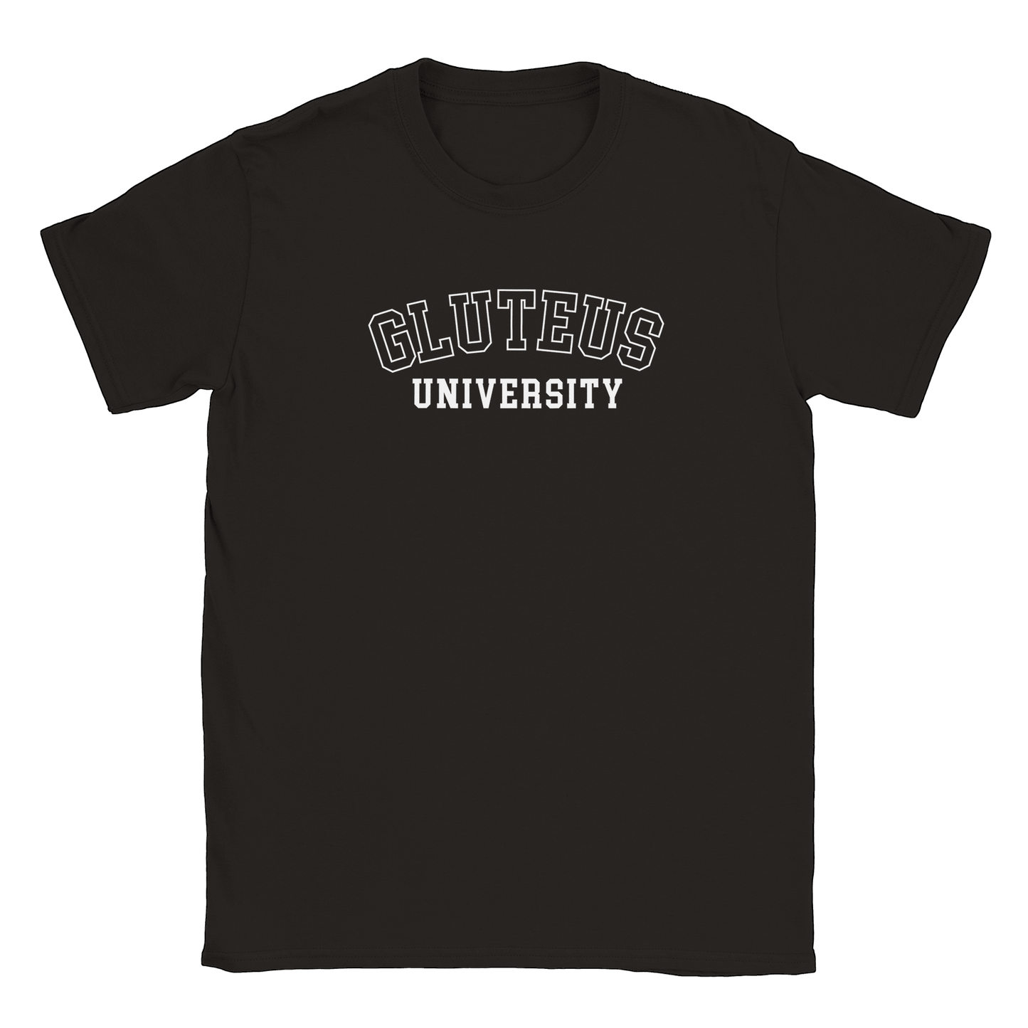 Gluteus University - T-shirt Svart
