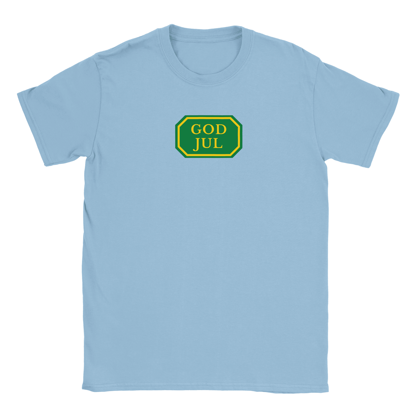 God Jul systemet - T-shirt Ljusblå